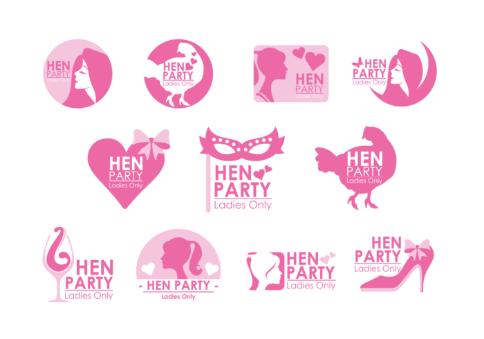 Hen Party Emblem vektor