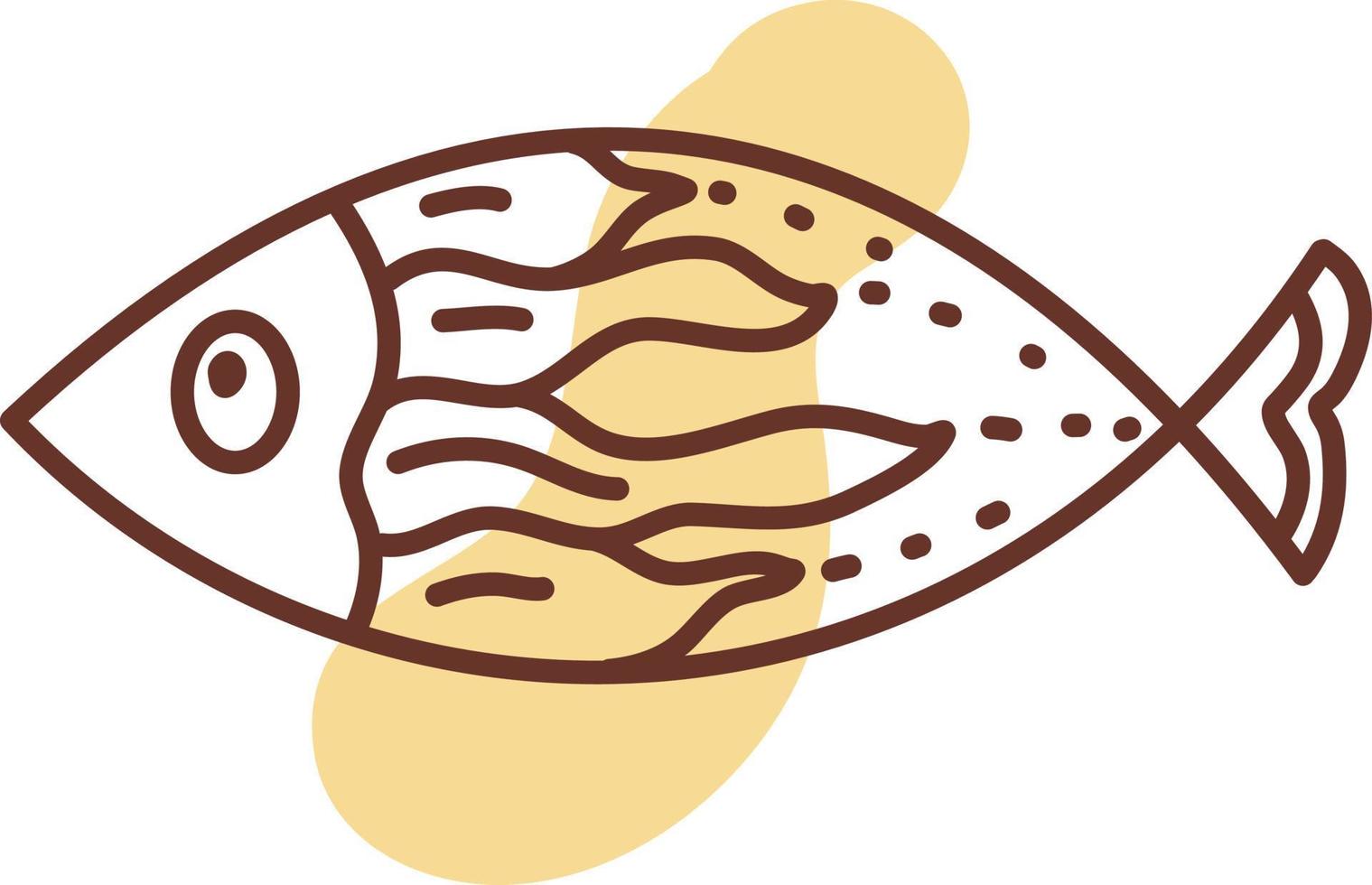 sällskapsdjur guldfisk, illustration, vektor, på en vit bakgrund. vektor