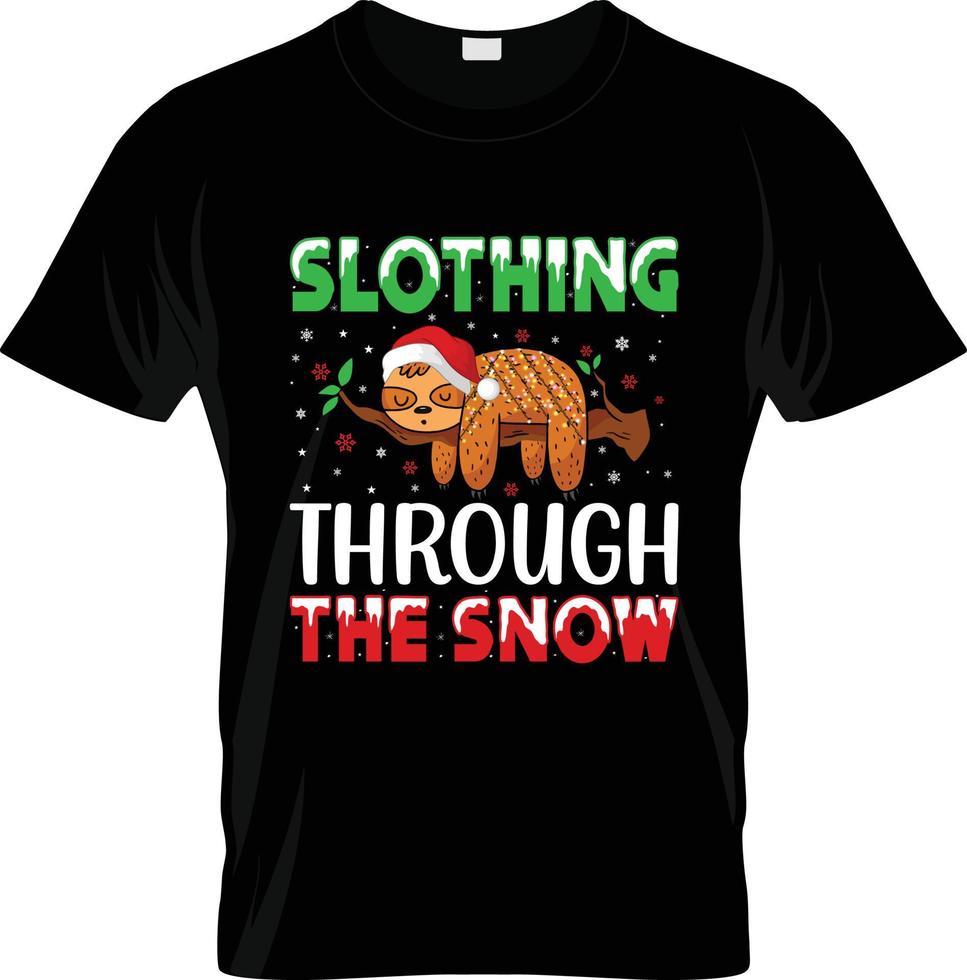 hässliches Weihnachts-T-Shirt-Design, hässlicher Weihnachts-T-Shirt-Slogan und Bekleidungsdesign, hässliche Weihnachtstypografie, hässlicher Weihnachtsvektor, hässliche Weihnachtsillustration vektor