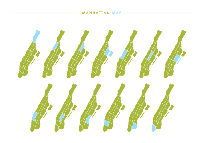 Manhattan Karta Vector