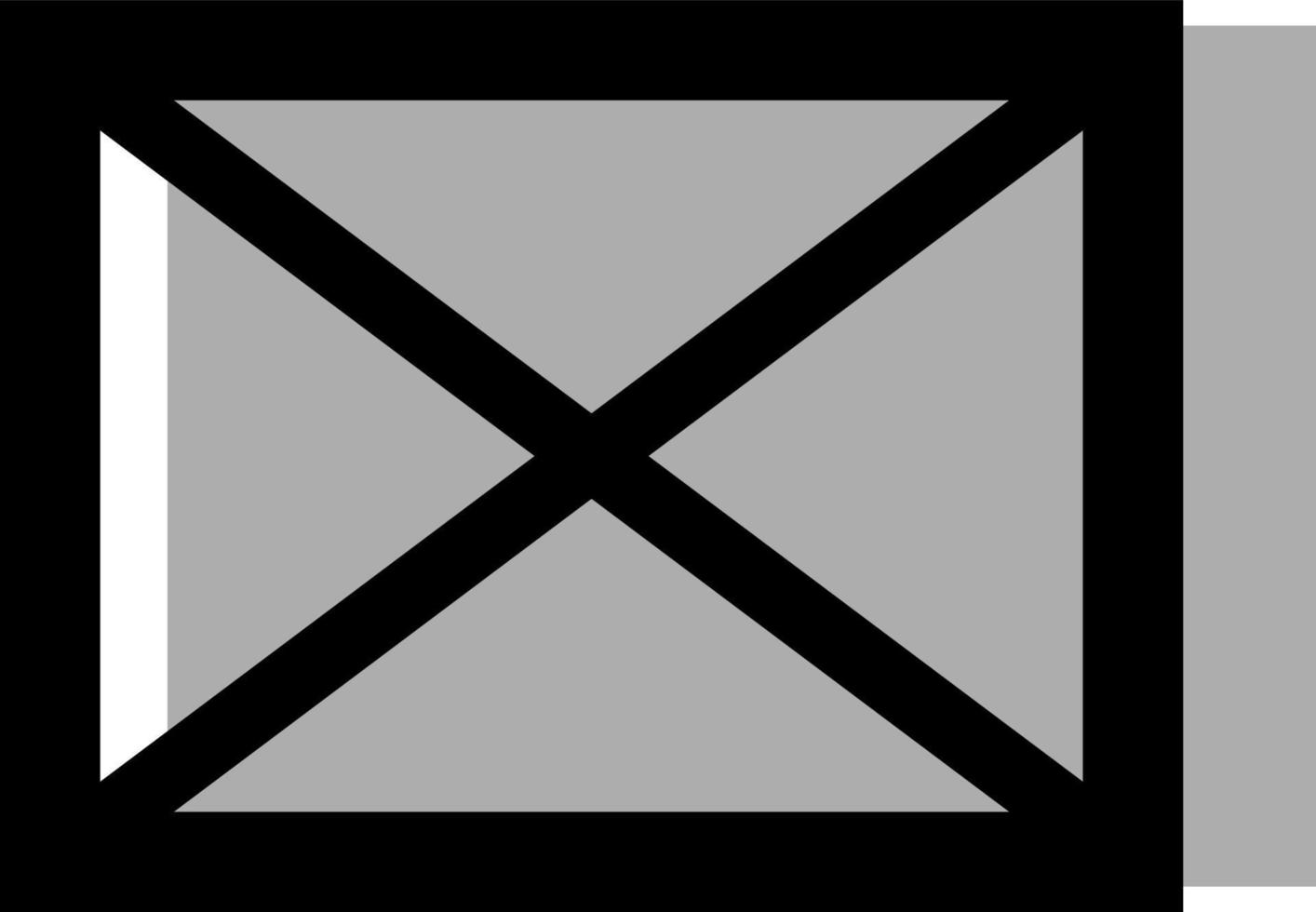 graue Post, Illustration, auf weißem Hintergrund. vektor