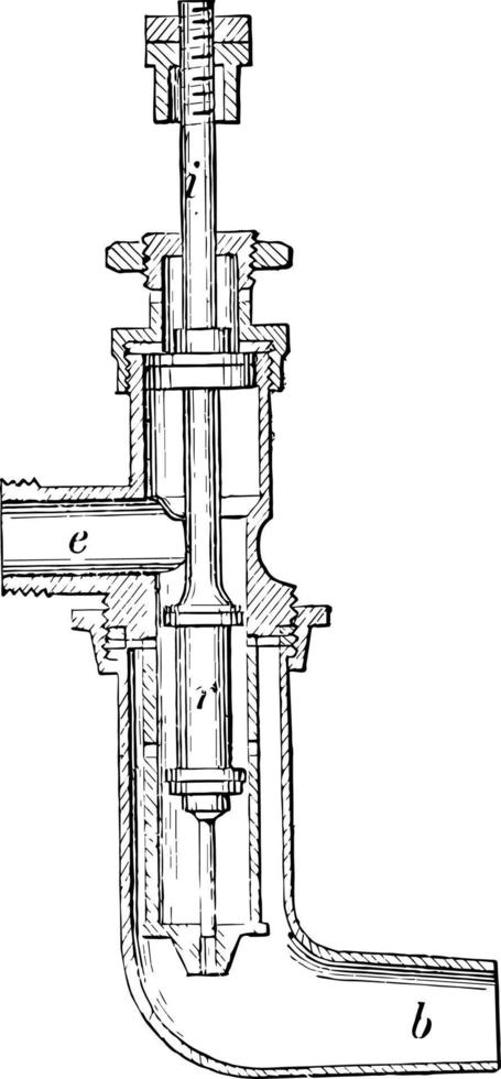 Feuerwaffe, Vintage Illustration. vektor