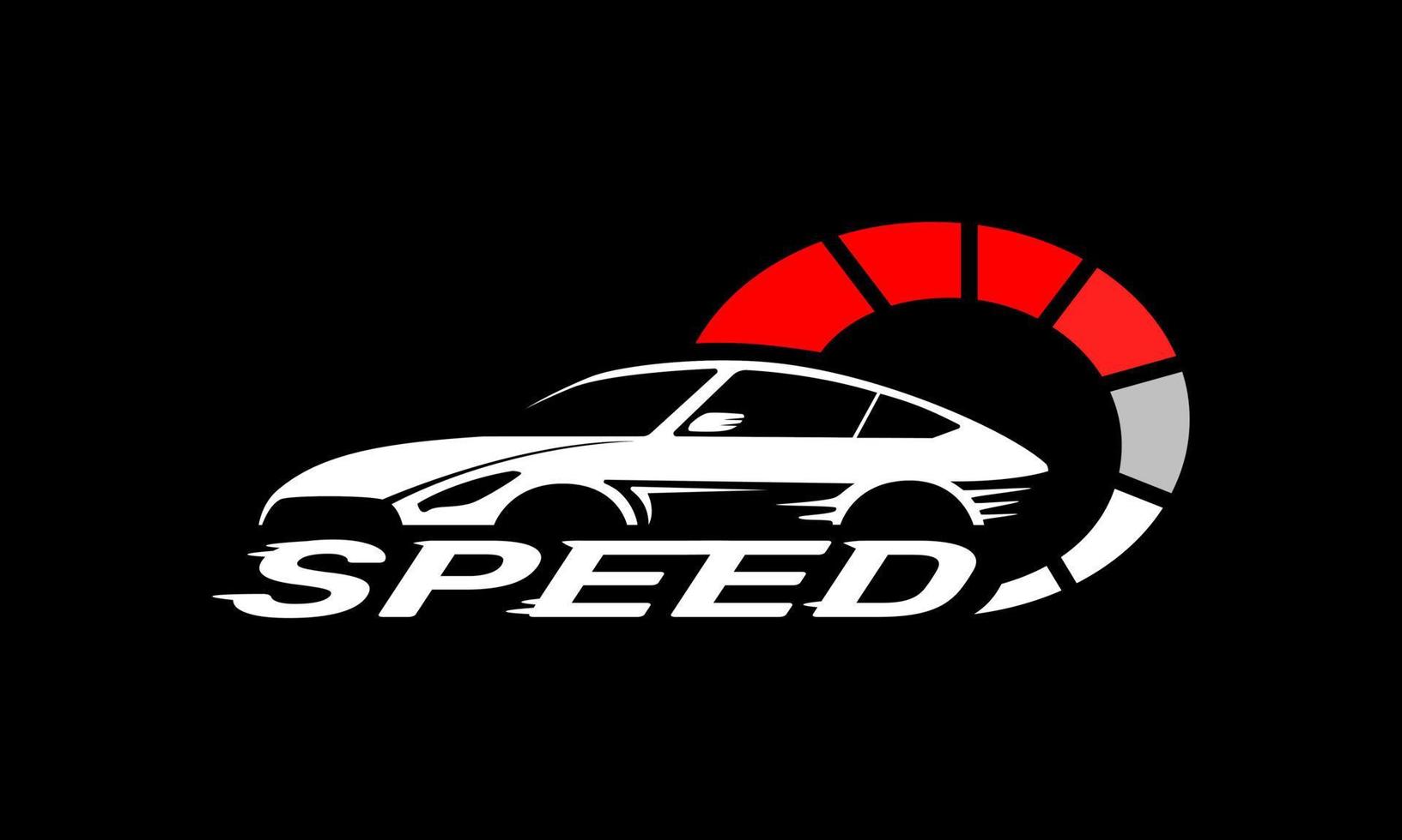 hastighet bil logotyp begrepp design. vektor illustration.