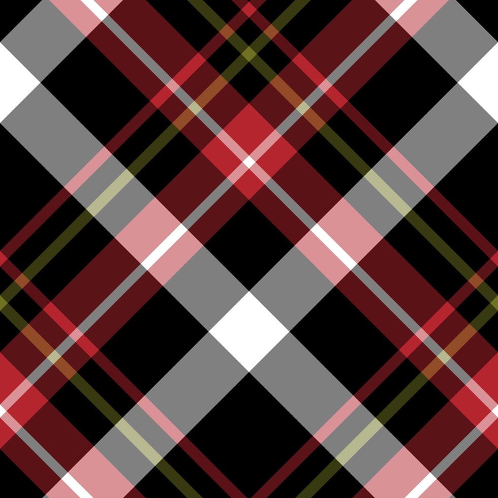 sömlös mönster i svart, röd, grön och vit färger för pläd, tyg, textil, kläder, bordsduk och Övrig saker. vektor bild. 2