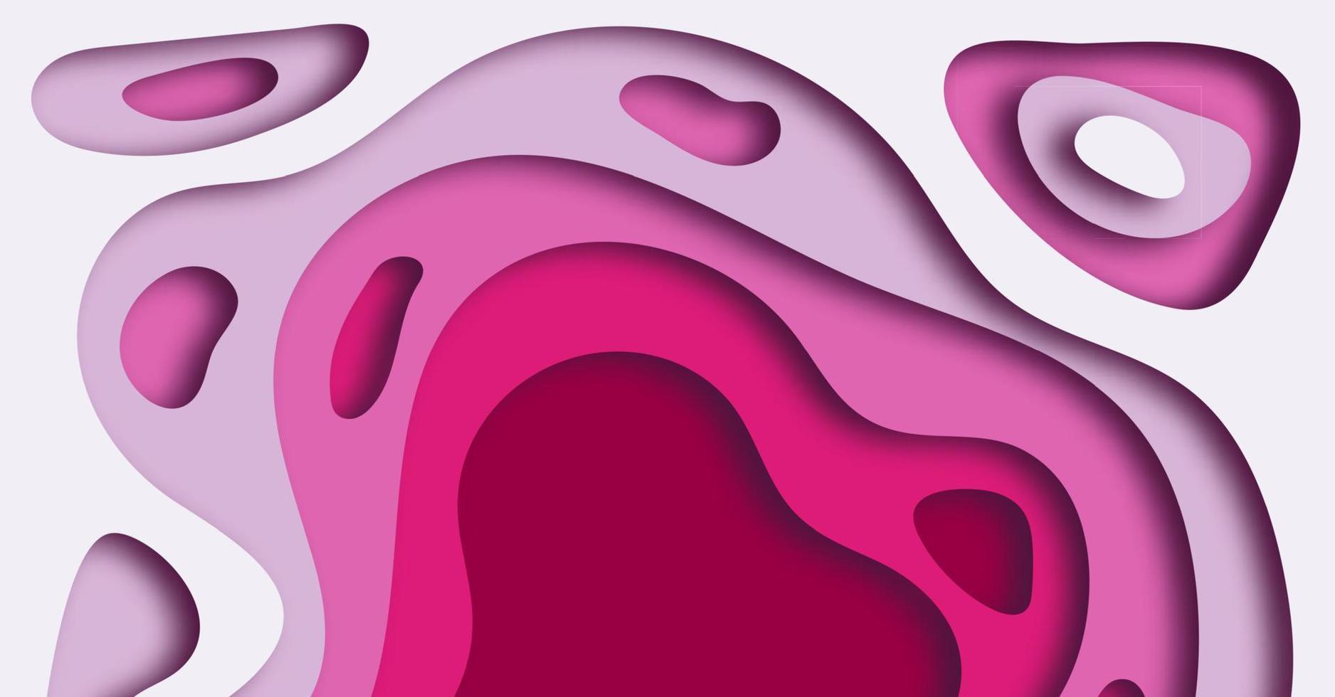 abstrakter hintergrund mit rosa papierschnittformen fahnendesign. Vektor-Illustration. vektor