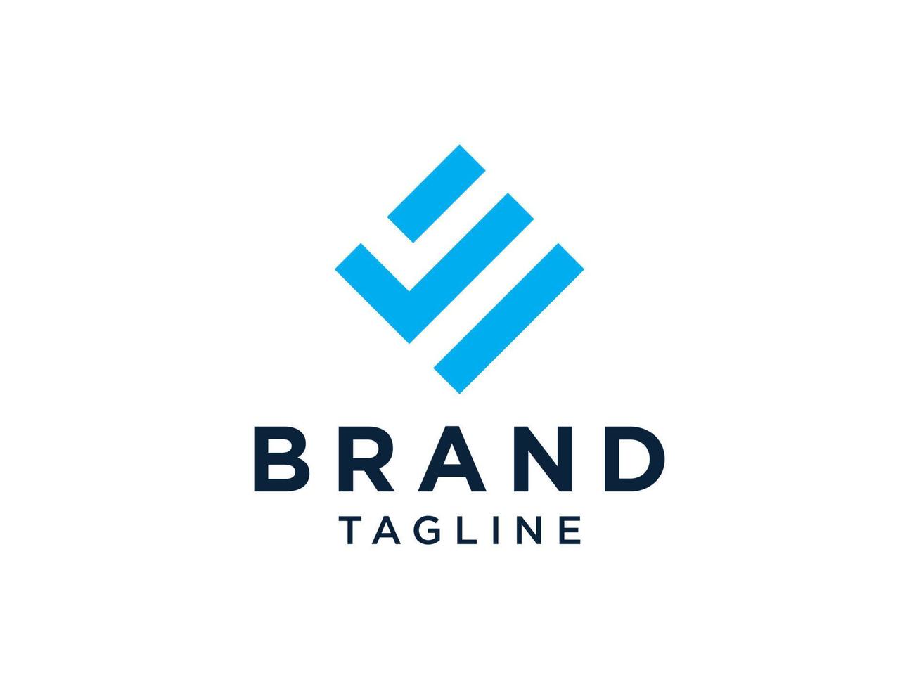 abstrakt första brev e logotyp. blå form origami stil isolerat på vit bakgrund. platt vektor logotyp design mall element för företag, teknologi och branding logotyper