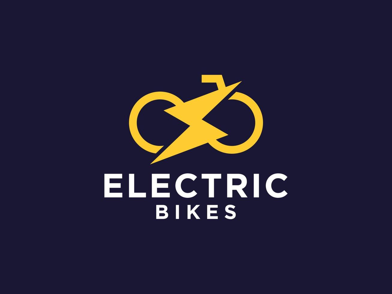 E-Bike-Shop und Service-Logos vektor