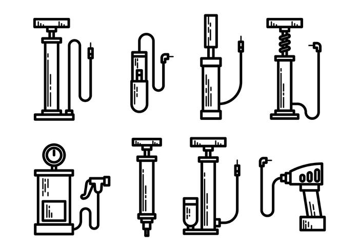 Free Air Pump Icons Vector