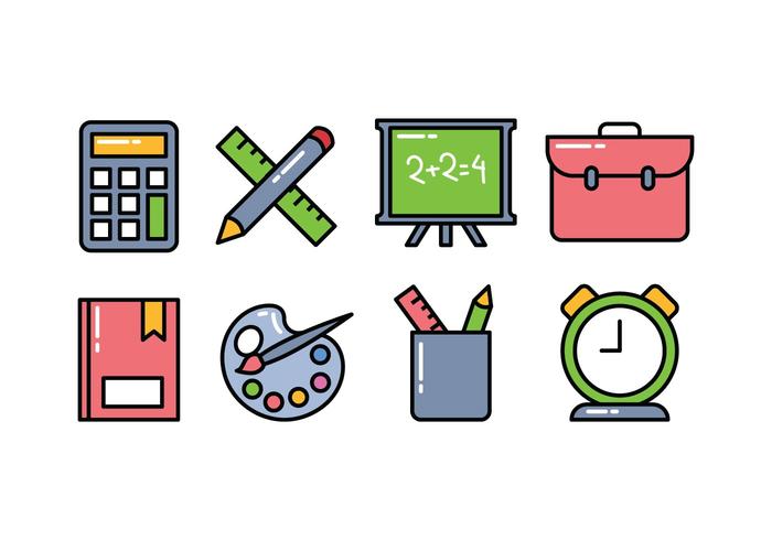 School Icon Pack vektor