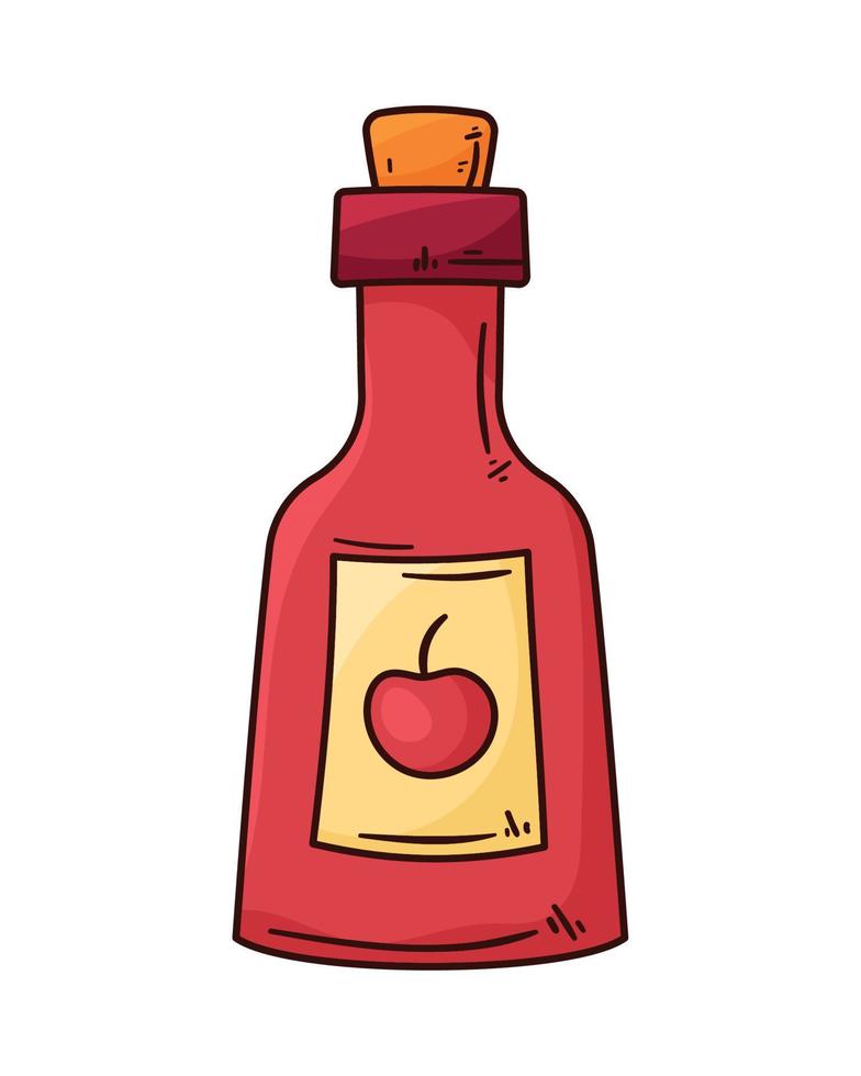 Flasche Apfelsirup vektor