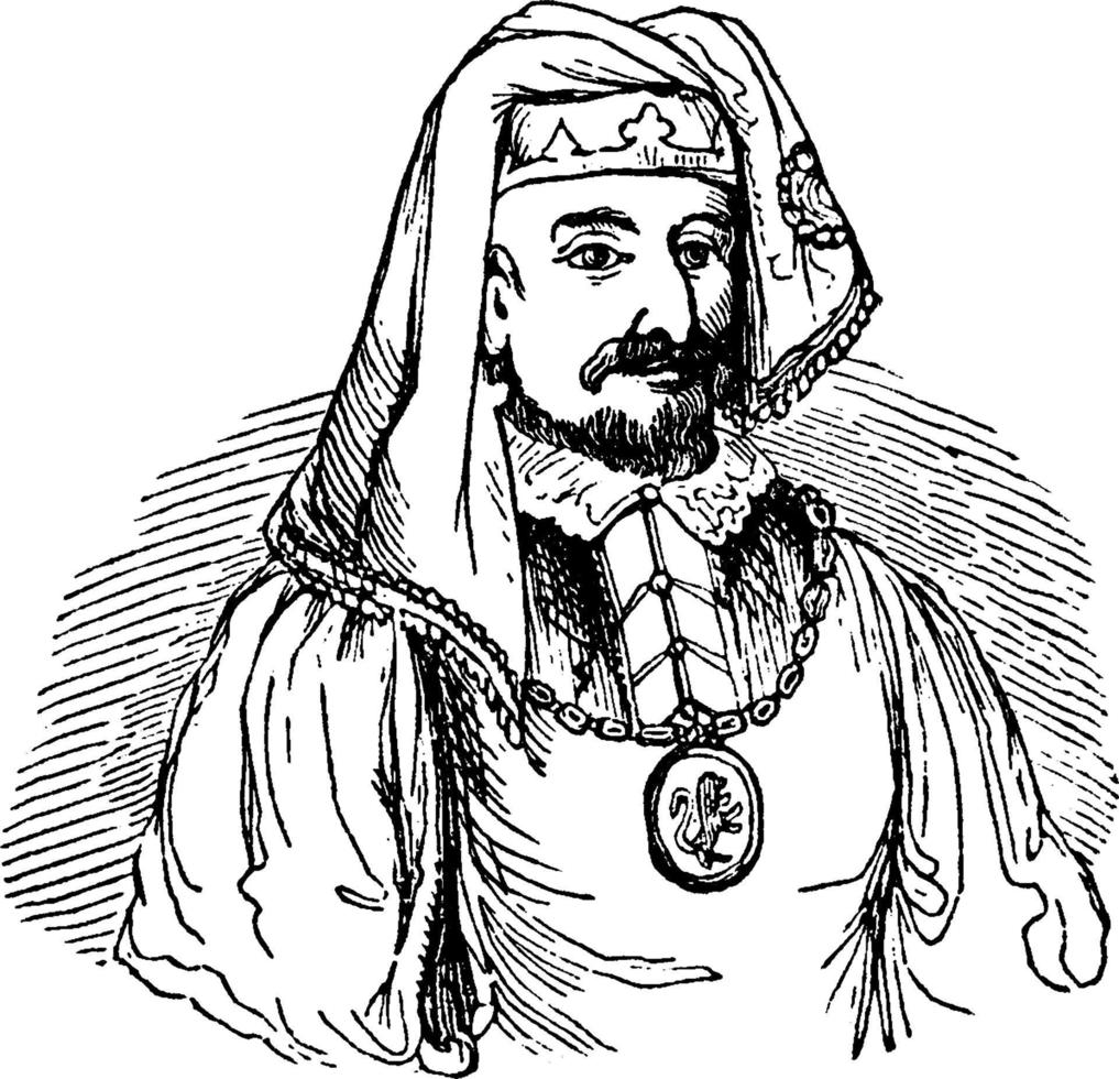 Heinrich IV., Vintage-Illustration vektor