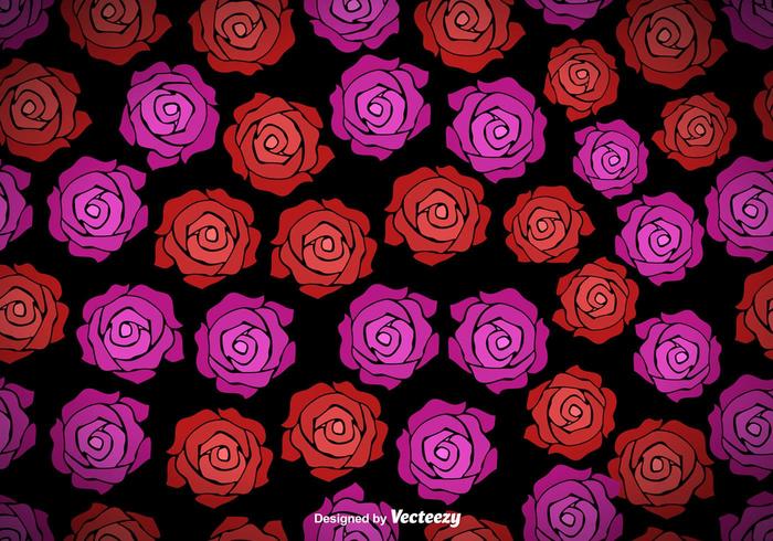 Vector Seamless Roses