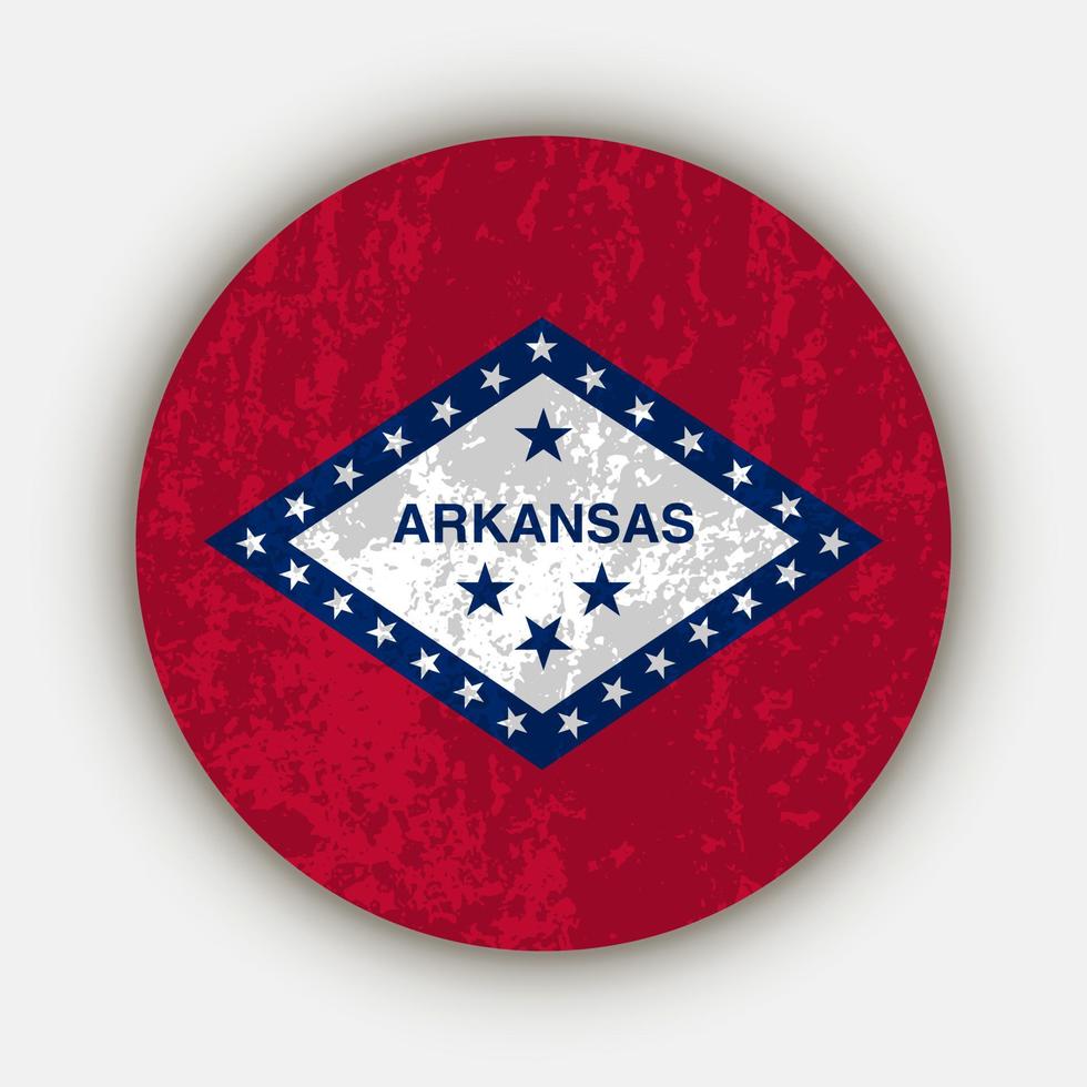 Arkansas stat flagga. vektor illustration.