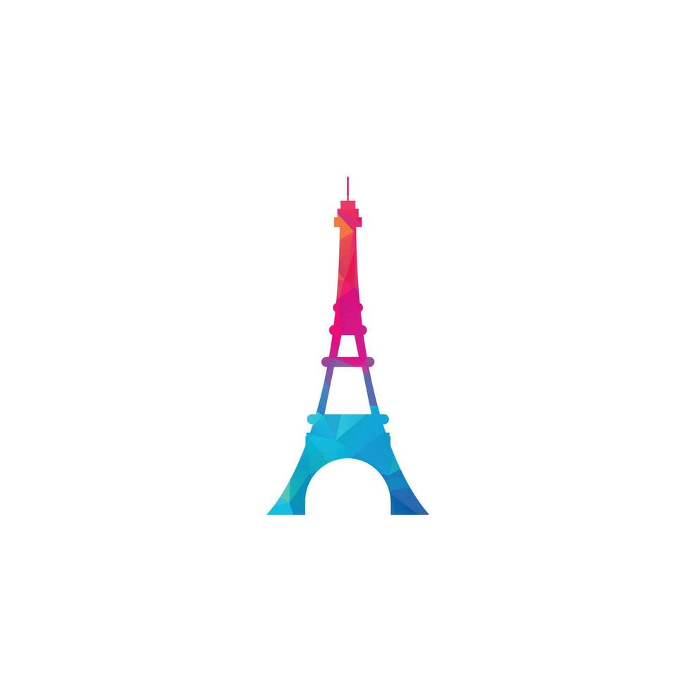 eiffel torn logotyp design mall. paris logotyp design. vektor