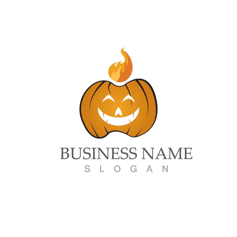 Halloween-Logo-Vektor-Illustration-Symbol vektor