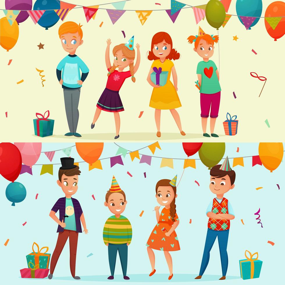 Kinder Party Banner vektor