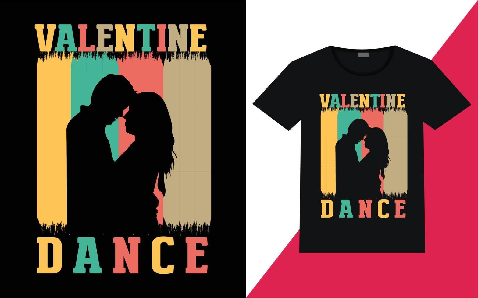 Valentinstag T-Shirt-Design vektor