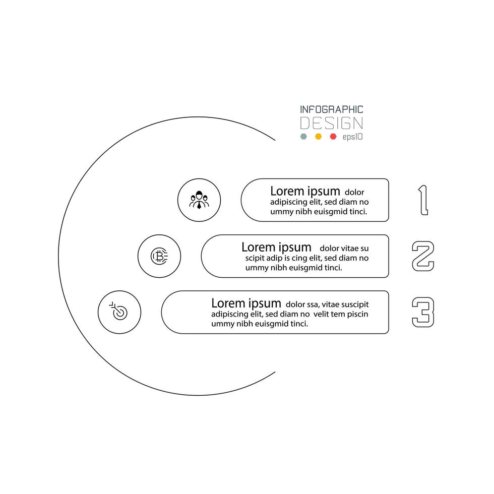 einfaches Infografik-Design vektor