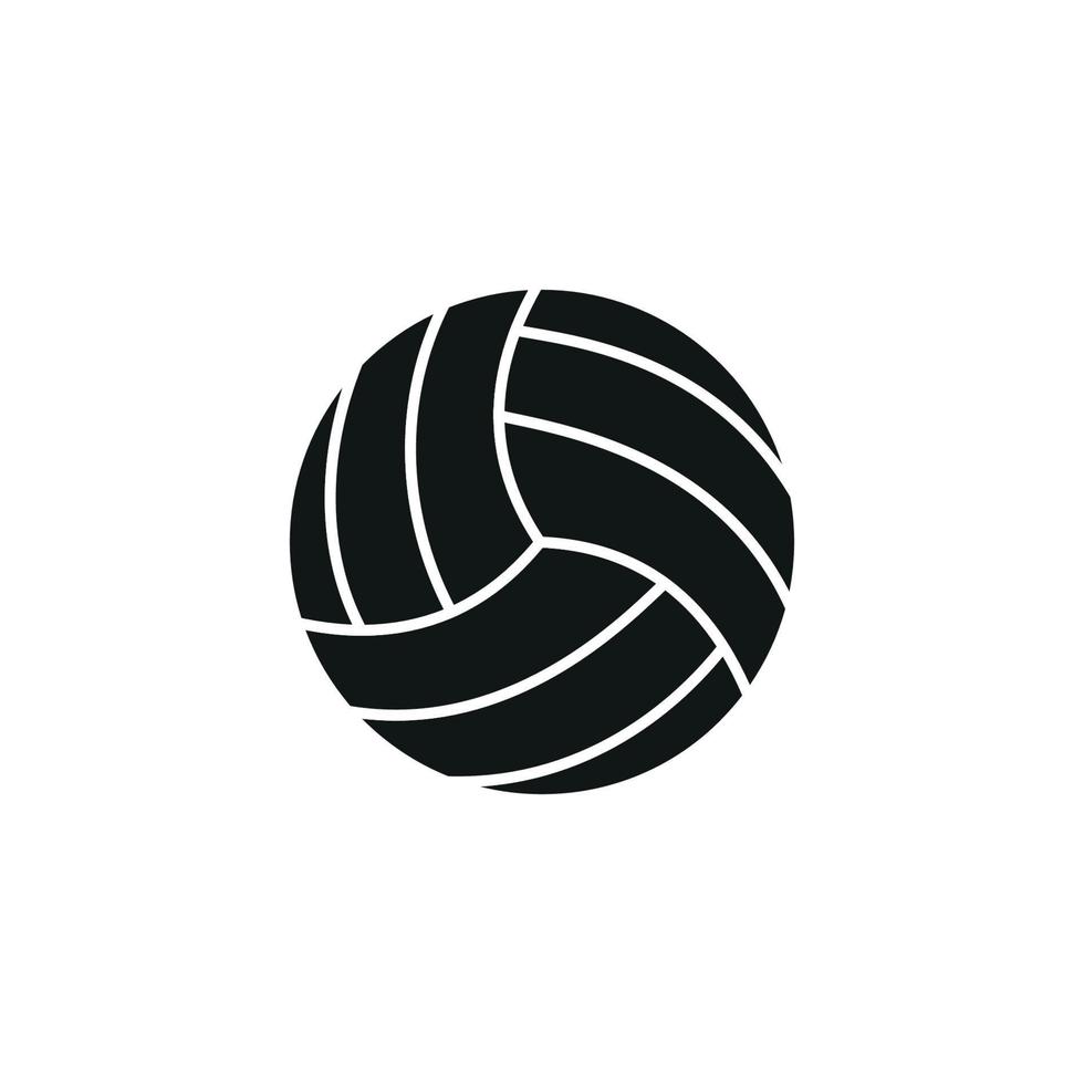 volley boll ikon vektor tecken och symbol isolerat på vit bakgrund.