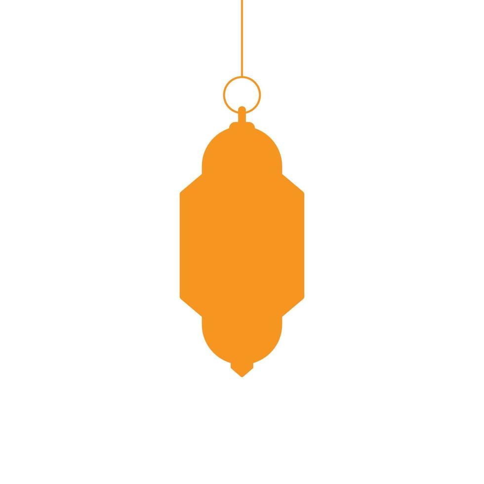 eps10 orange vektor ramadan lykta eller dinglare fast konst ikon isolerat på vit bakgrund. ficklampa eller lampa symbol i en enkel platt trendig modern stil för din hemsida design, logotyp, och mobil app