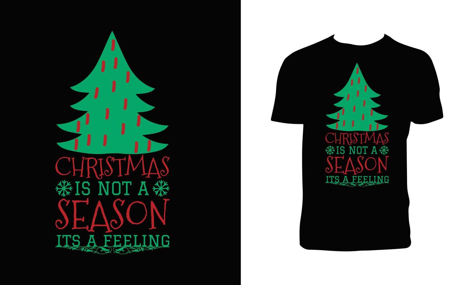 grafisches t-shirt design der frohen weihnachten vektor