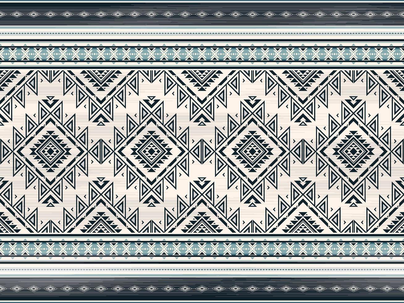 geometrisches ethnisches Muster nahtlose Farbe orientalisch. nahtloses Muster. design für stoff, vorhang, hintergrund, teppich, tapeten, kleidung, verpackung, batik, stoff, vektorillustration vektor