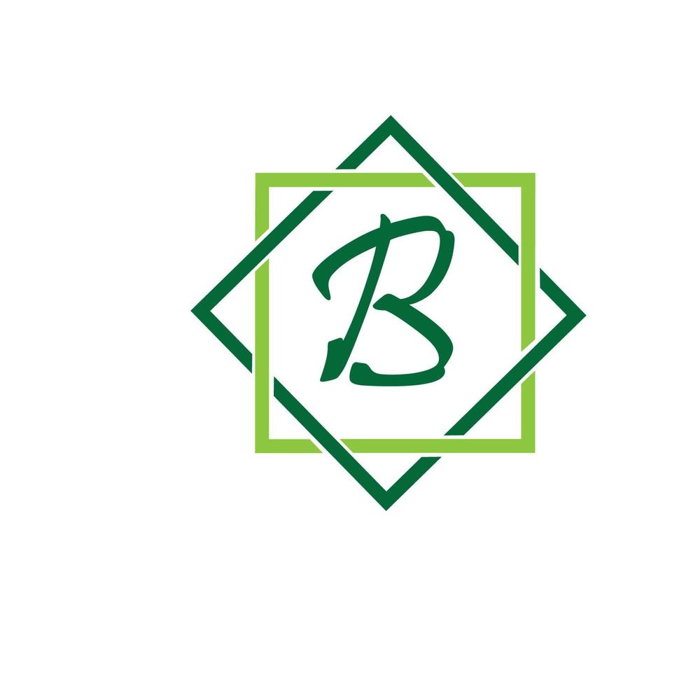 Buchstabe b Logo Vorlage Vektor Icon Design