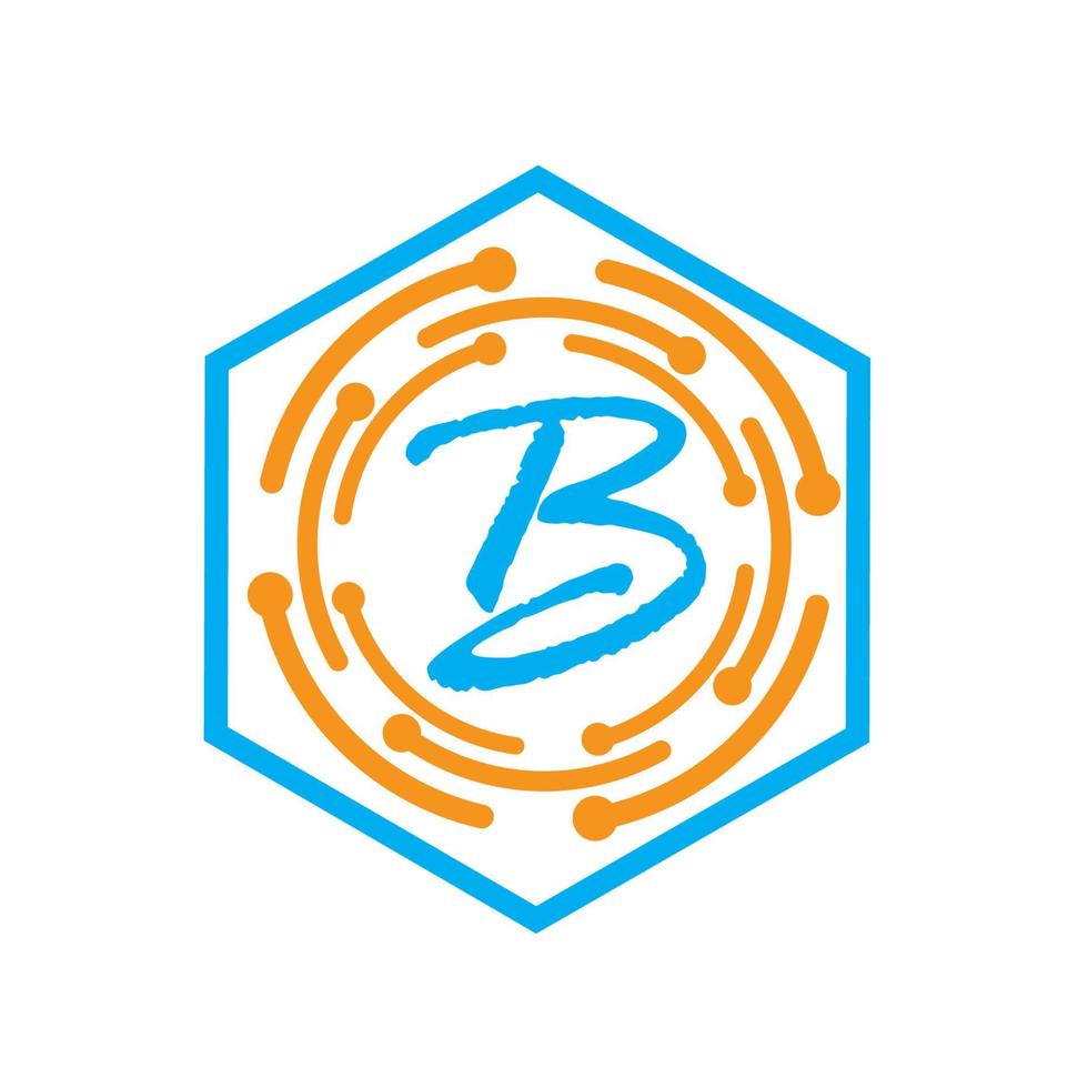 brev b logotyp mall vektor ikon design