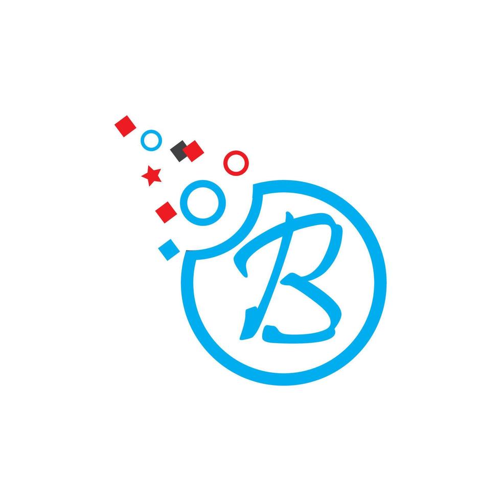Buchstabe b Logo Vorlage Vektor Icon Design
