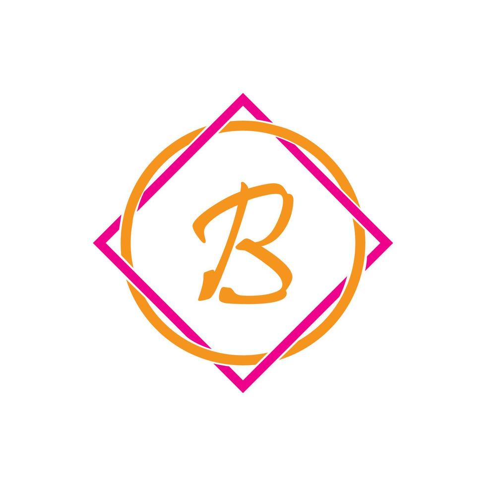 Buchstabe b Logo Vorlage Vektor Icon Design