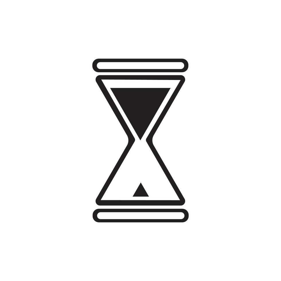 timglas logotyp ikon vektor illustration design mall