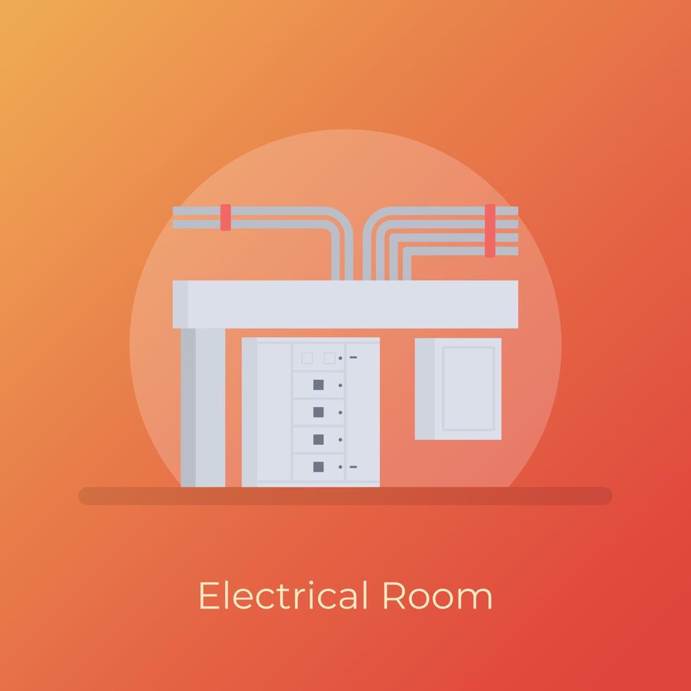 trendiger Elektroraum vektor