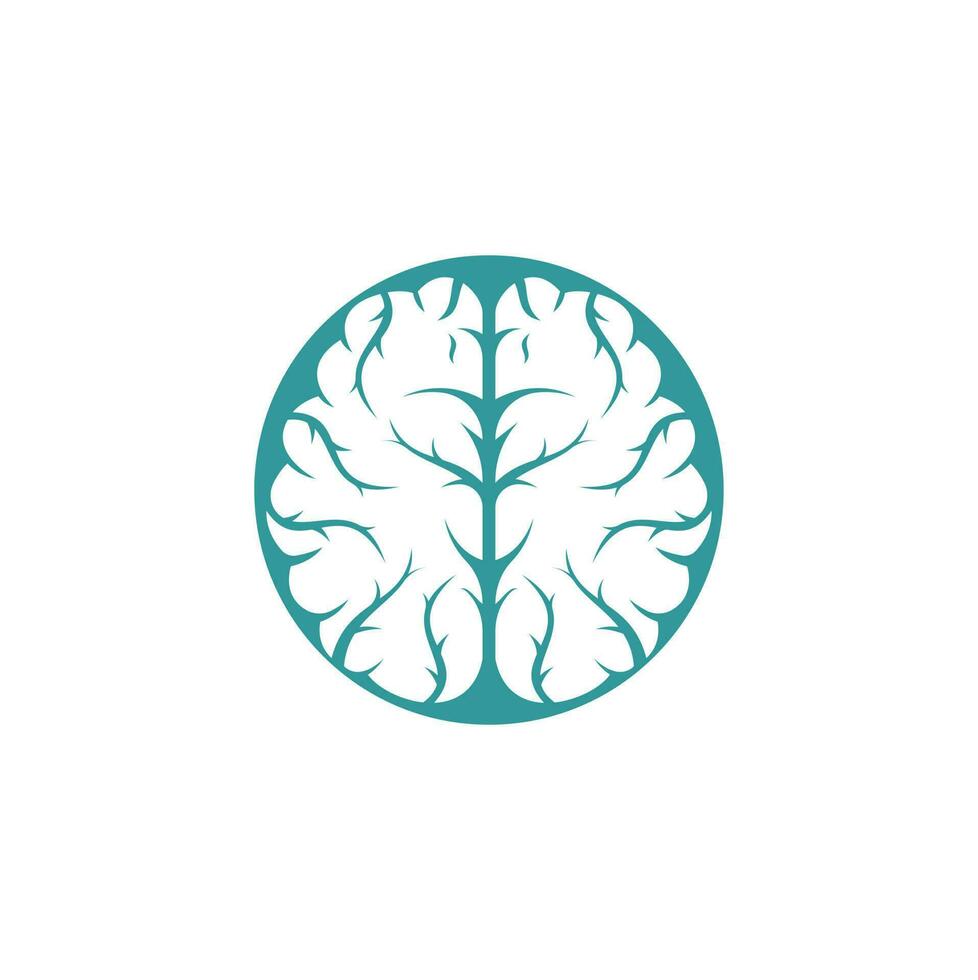 kreativ hjärna logotyp design. spåna kraft tänkande hjärna logotyp ikon vektor