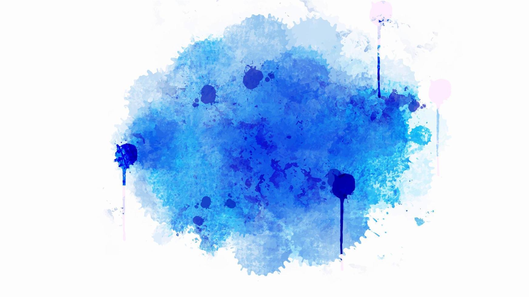 abstrakter blauer Aquarellhintergrund vektor