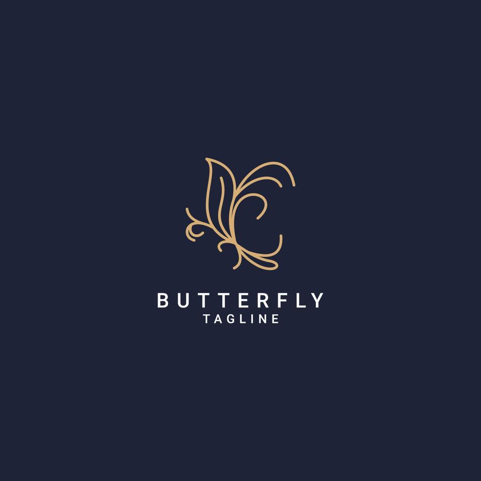 schmetterling logo symbol design vektor