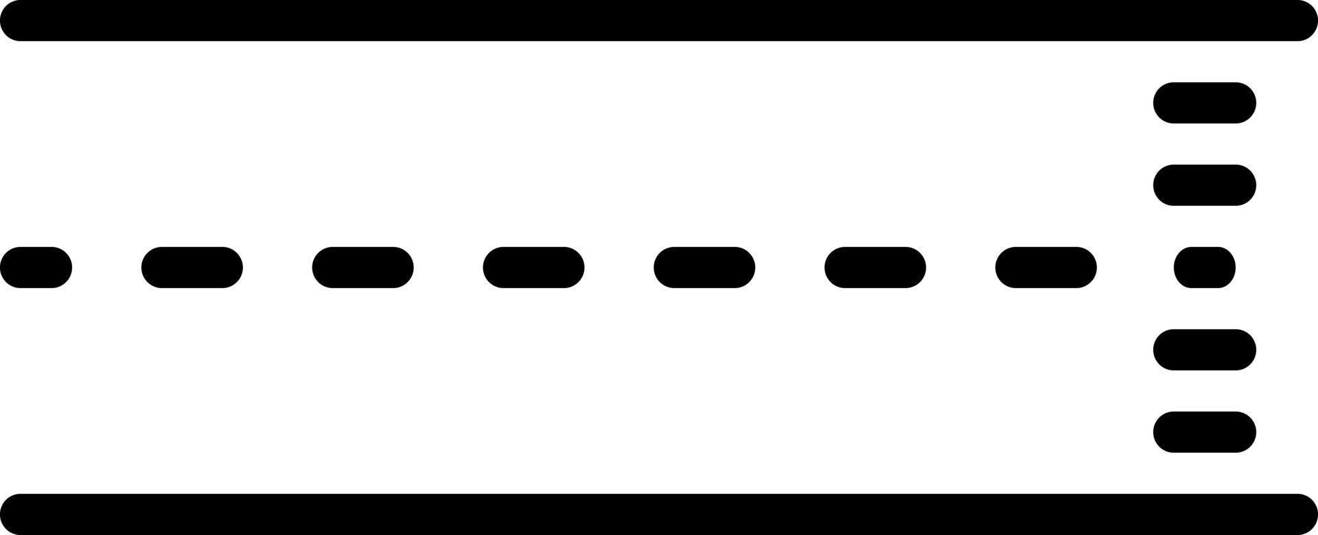 Liniensymbol für Linie vektor