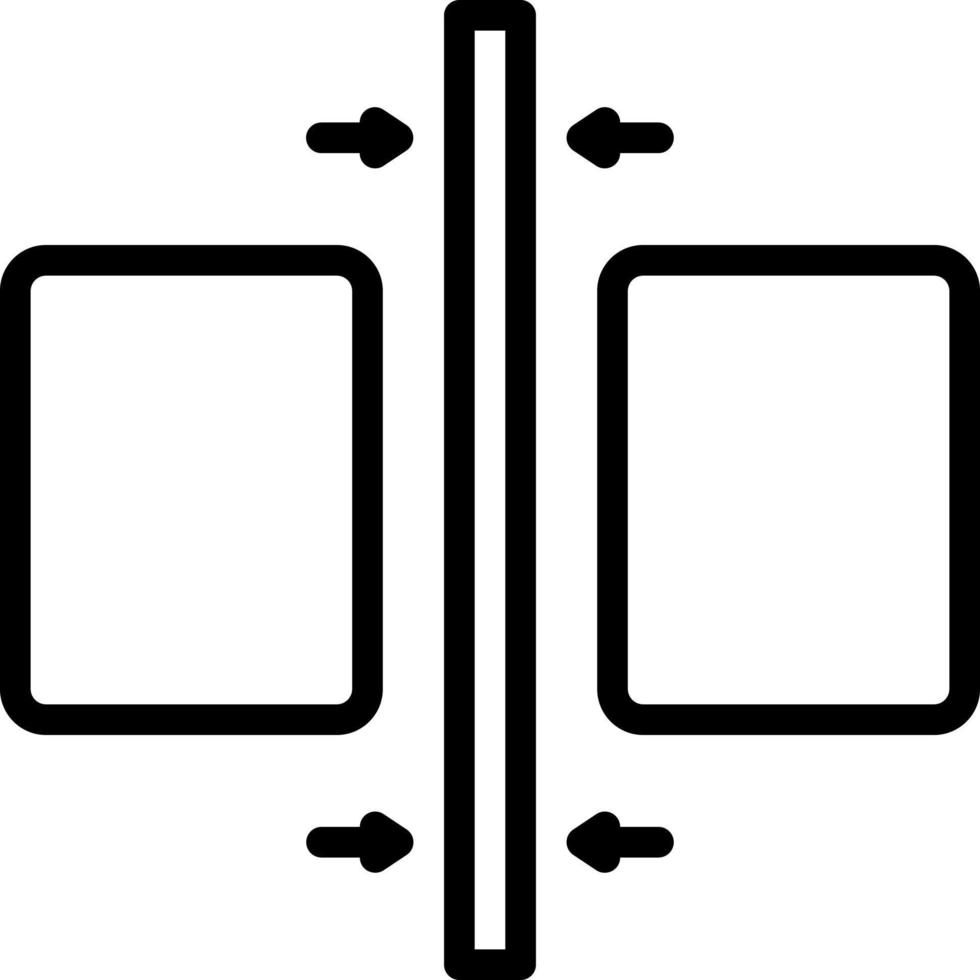 Liniensymbol für dünn vektor