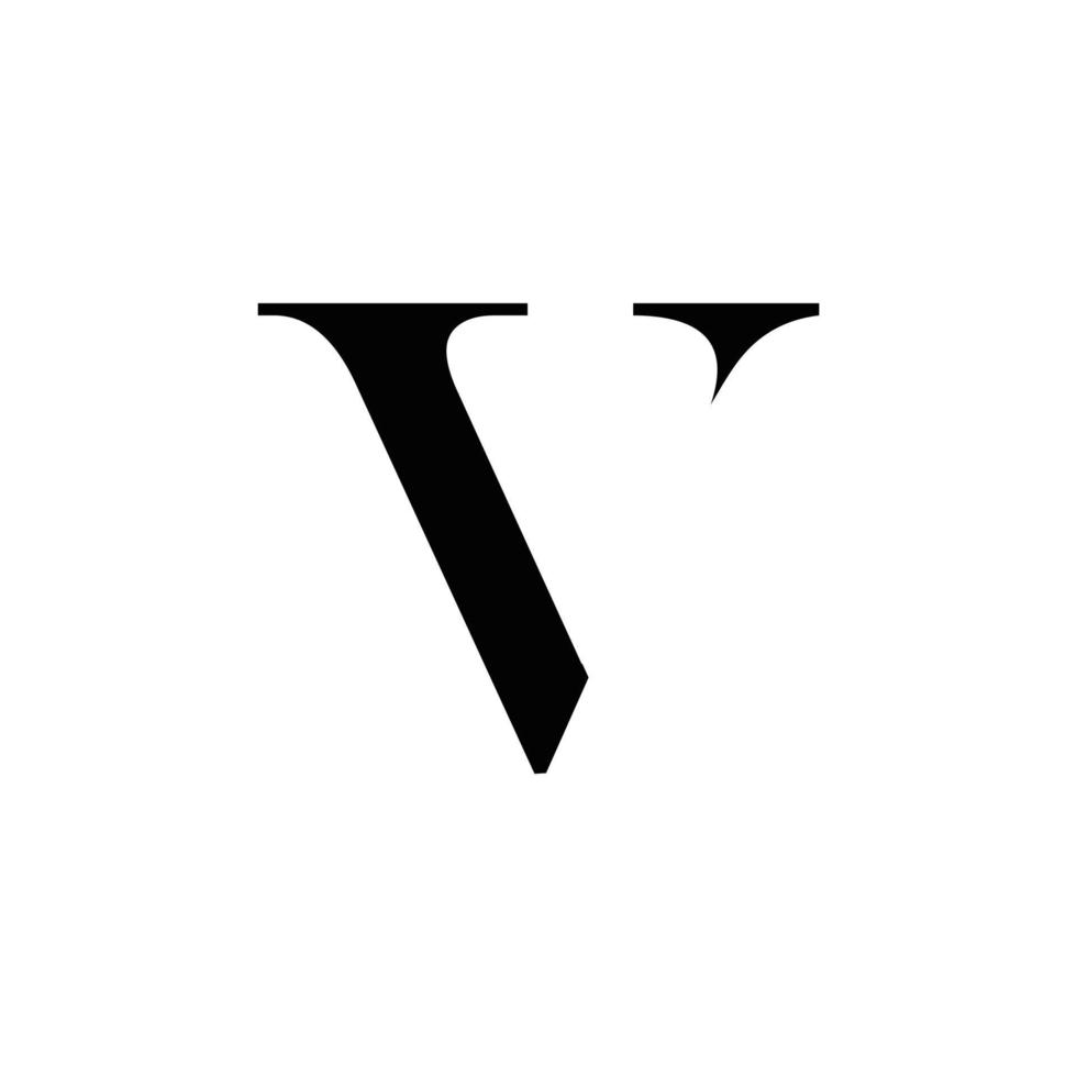 abstrakt v anfängliches Monogramm-Logo-Design, Symbol für Unternehmen, Vorlage, einfach, elegant vektor