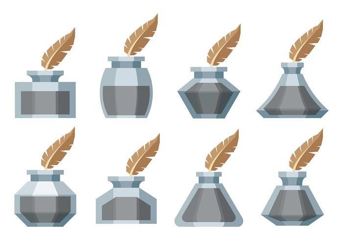 Freie Inkwell Icons Vector