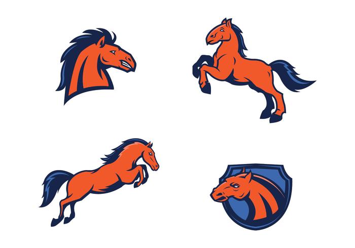 Gratis Mustang Mascot Vector