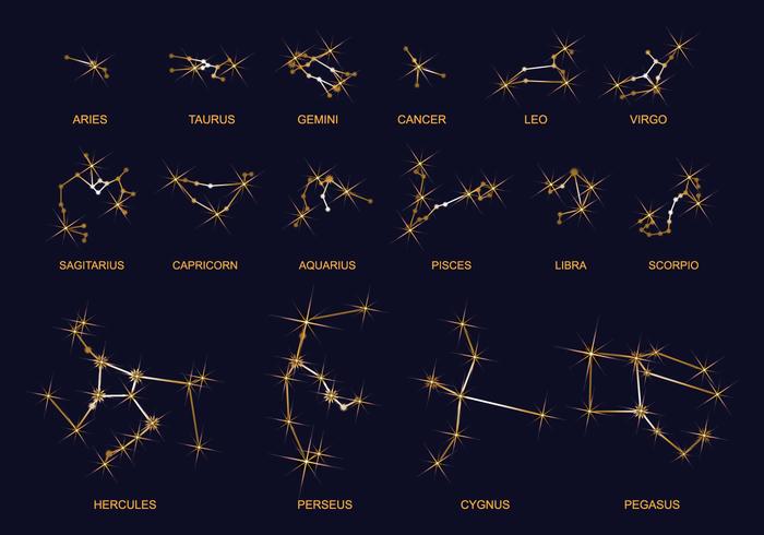 Constellations vektorgrafik vektor