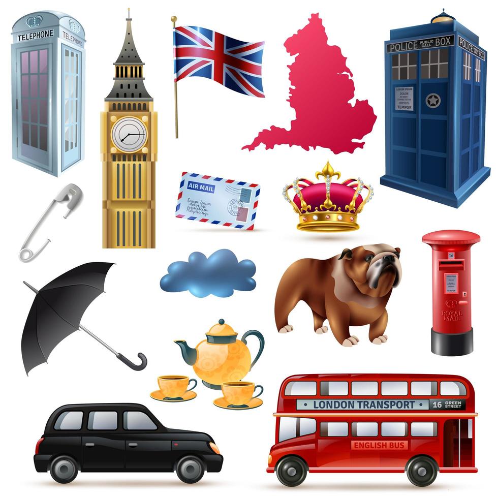 england london set vektor