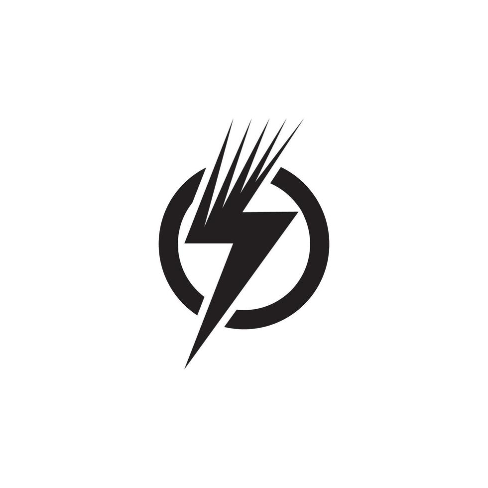 Power-Beleuchtung elektrisches Symbol-Logo vektor