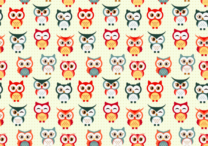 Söt Buho Seamless Patterns vektor