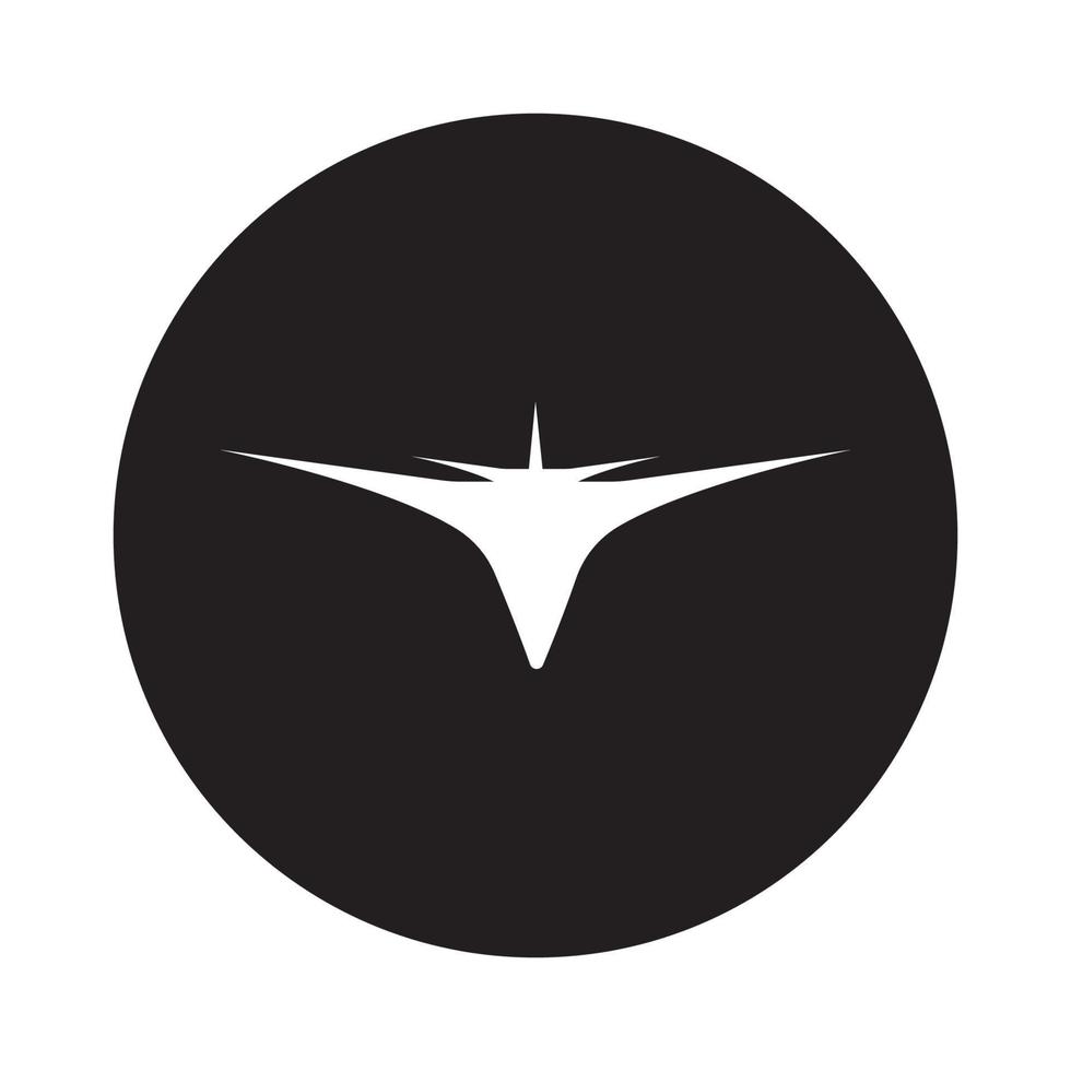 Flugzeug-Logo-Vektor vektor