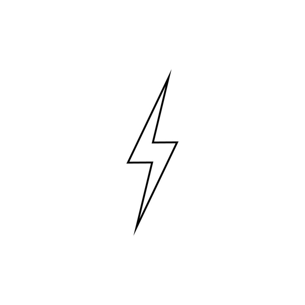 kraft belysning elektrisk ikon logotyp vektor