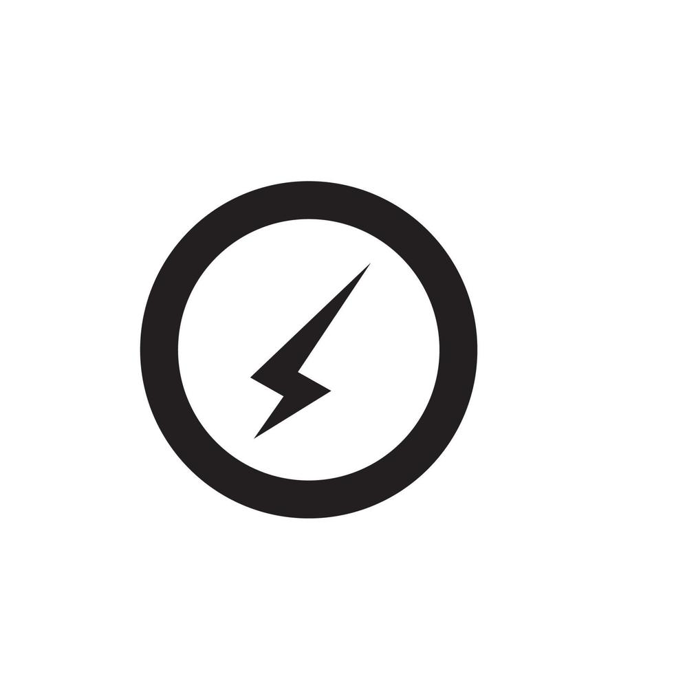 Power-Beleuchtung elektrisches Symbol-Logo vektor