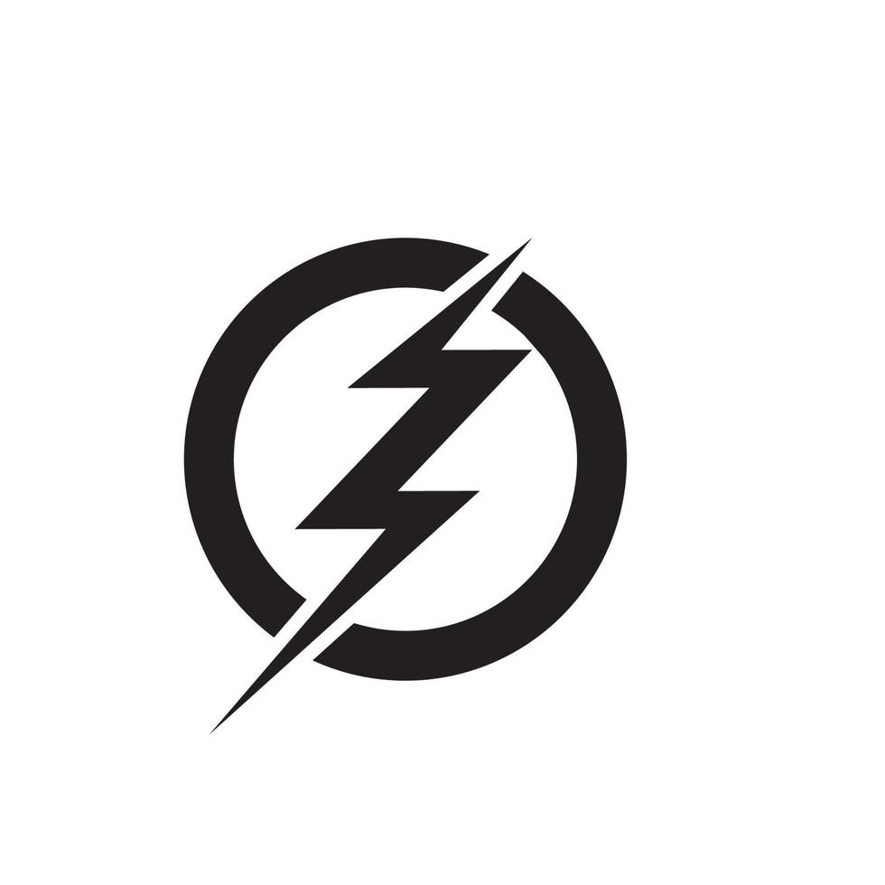 Power-Beleuchtung elektrisches Symbol-Logo vektor