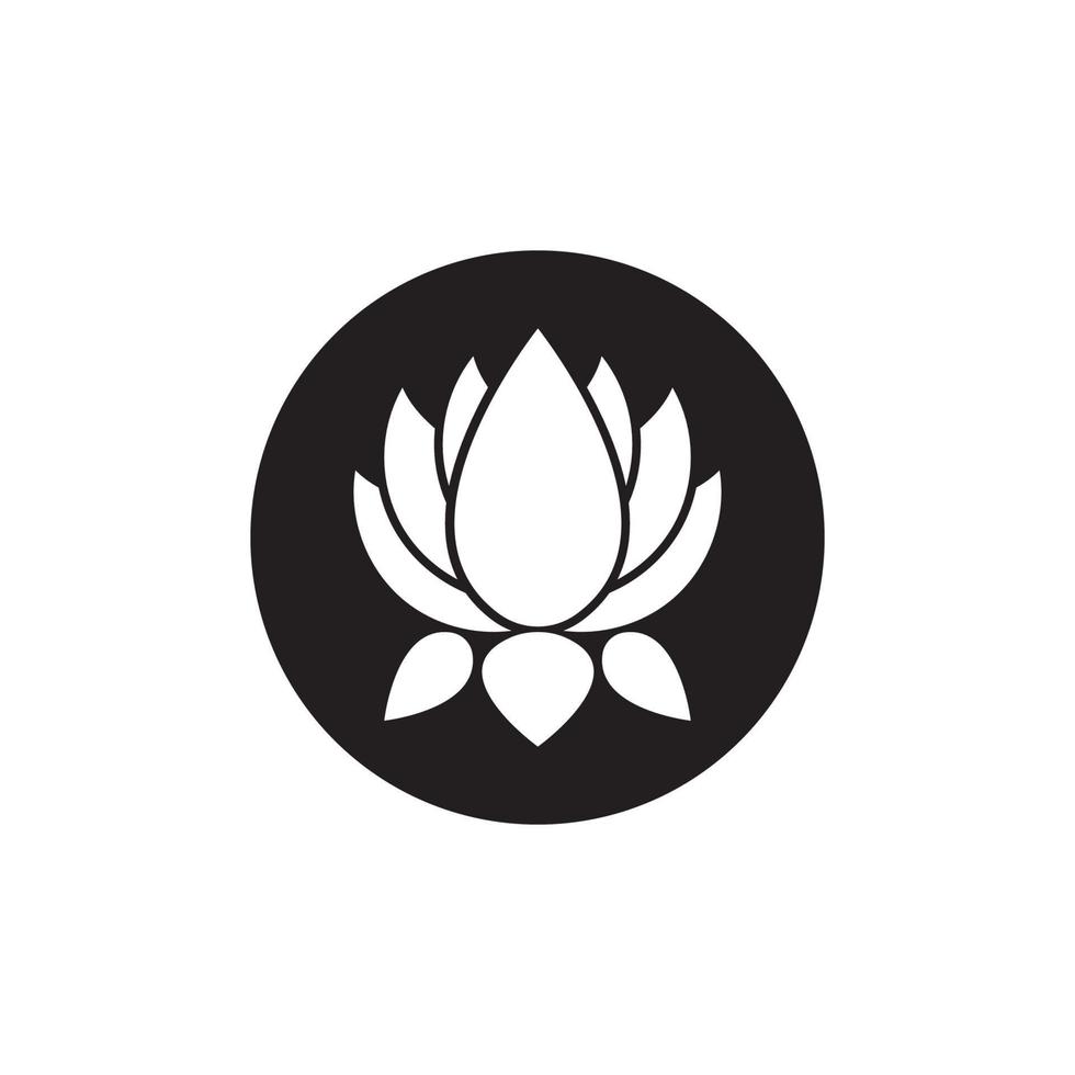 Schönheit Vektor Lotus Blumen Design Logo Vorlage Symbol