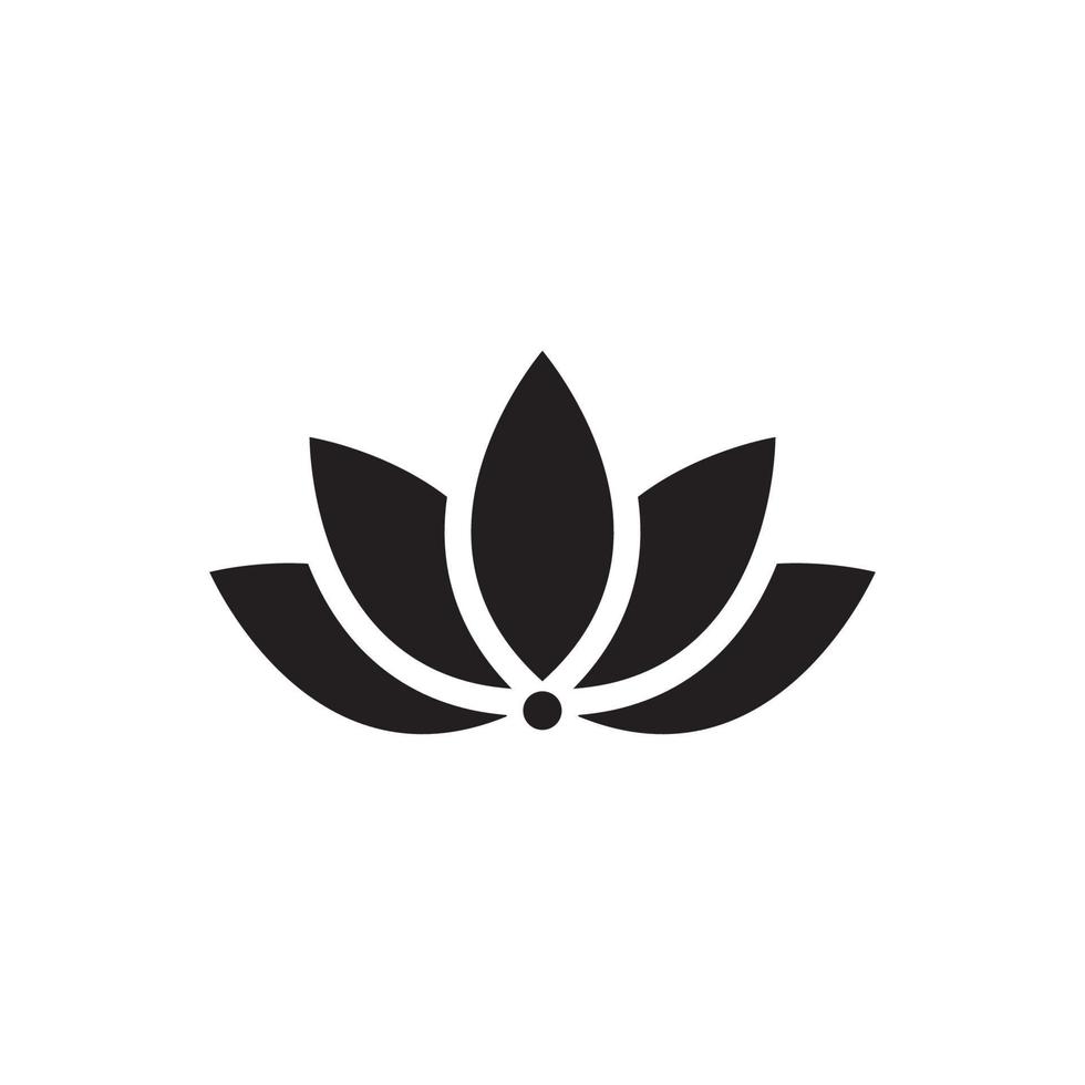 Schönheit Vektor Lotus Blumen Design Logo Vorlage Symbol